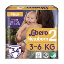 Libero Baby Diaper 2 Size 34pc