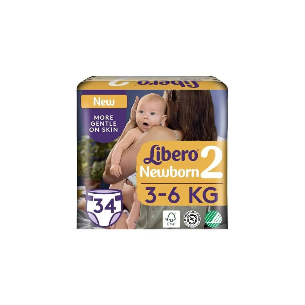 Libero Baby Diaper 2 Size 34pc