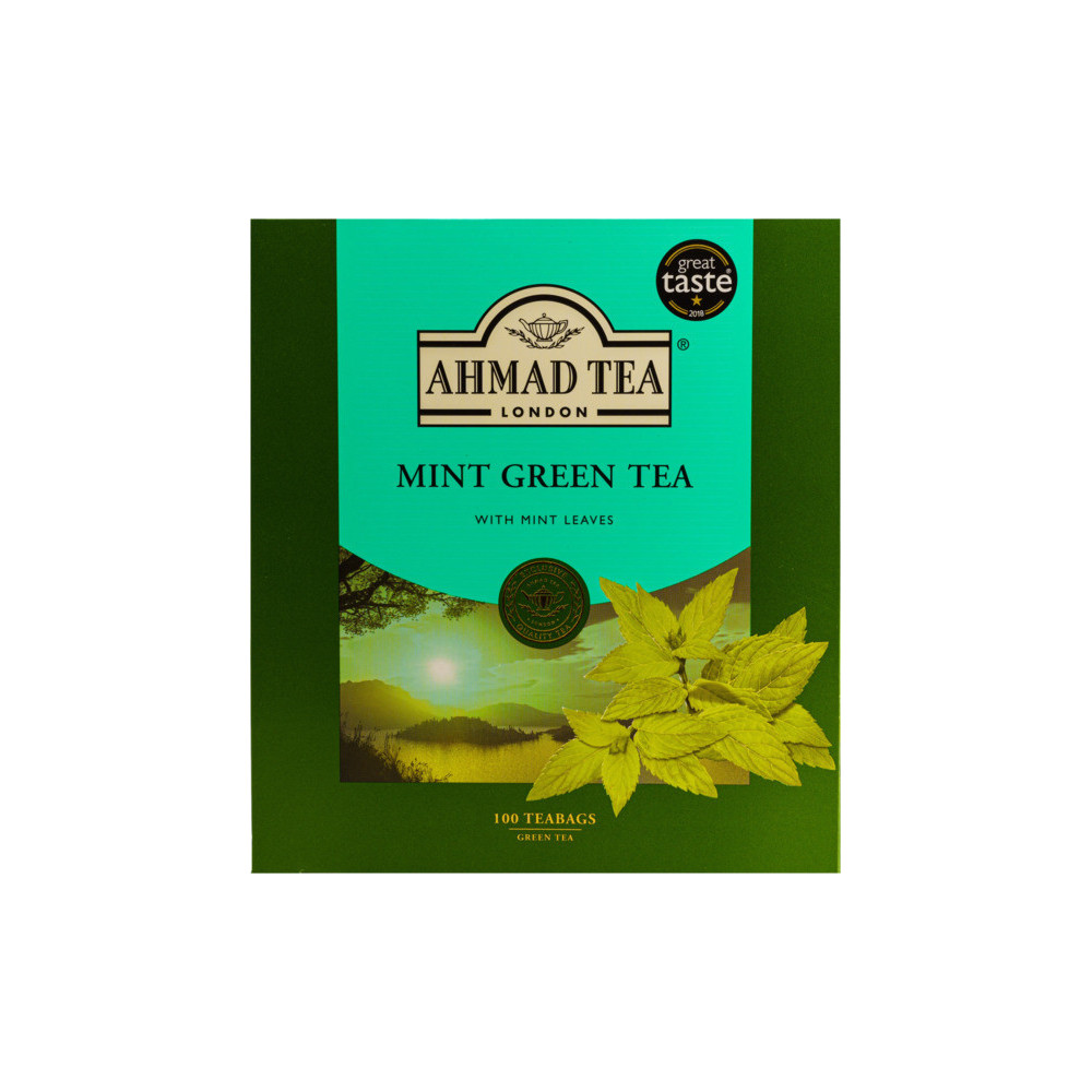 Ahmad Tea Mint Greem Teabags, 100 Pieces