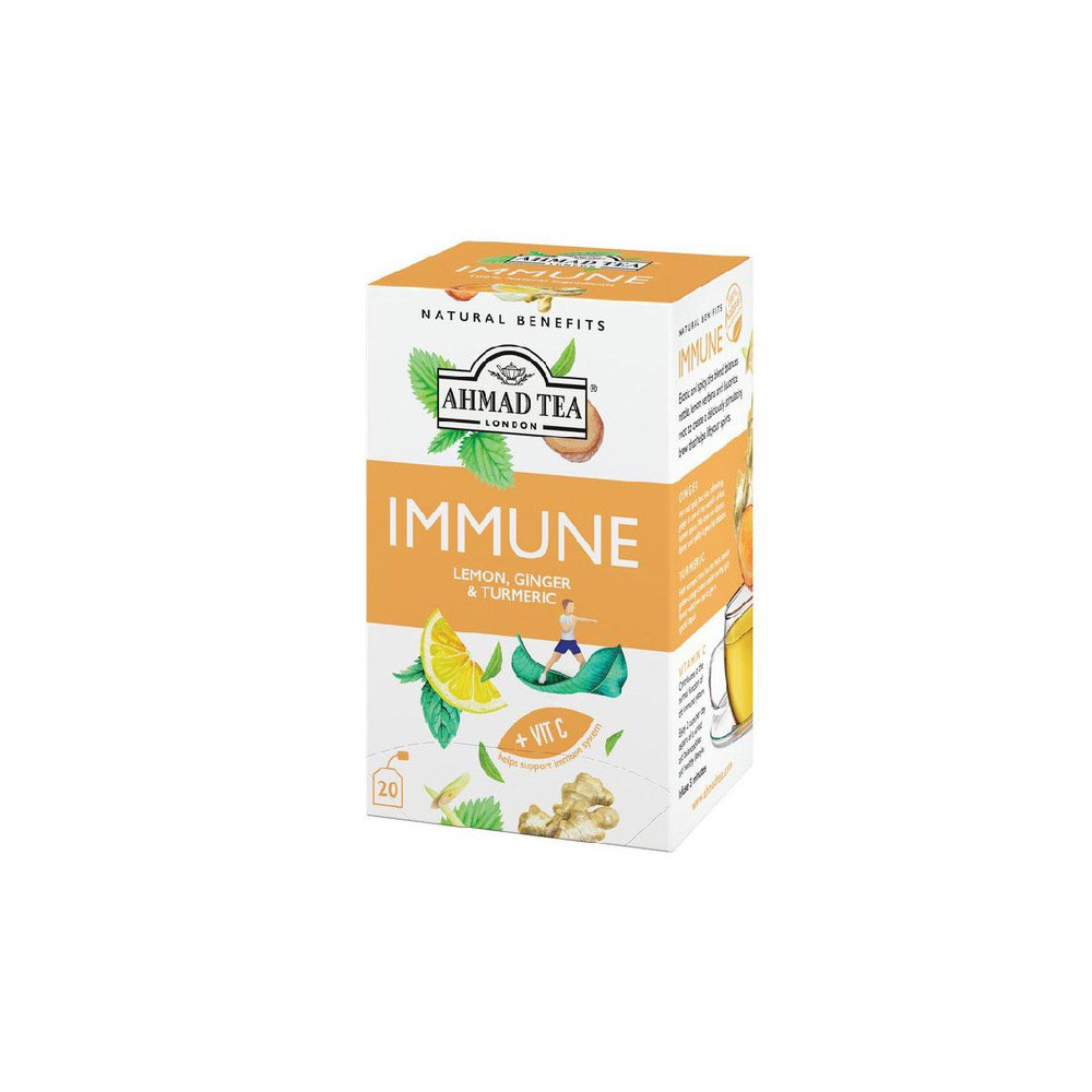 Ahmad Tea Immune Lemon, Ginger & Turmeric 20 Bags