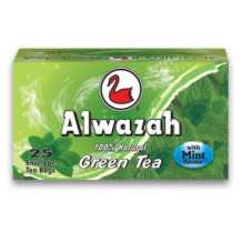 شاي الوزان أكياس شاي أخضر بالنعناع ٢٥ كيس ا