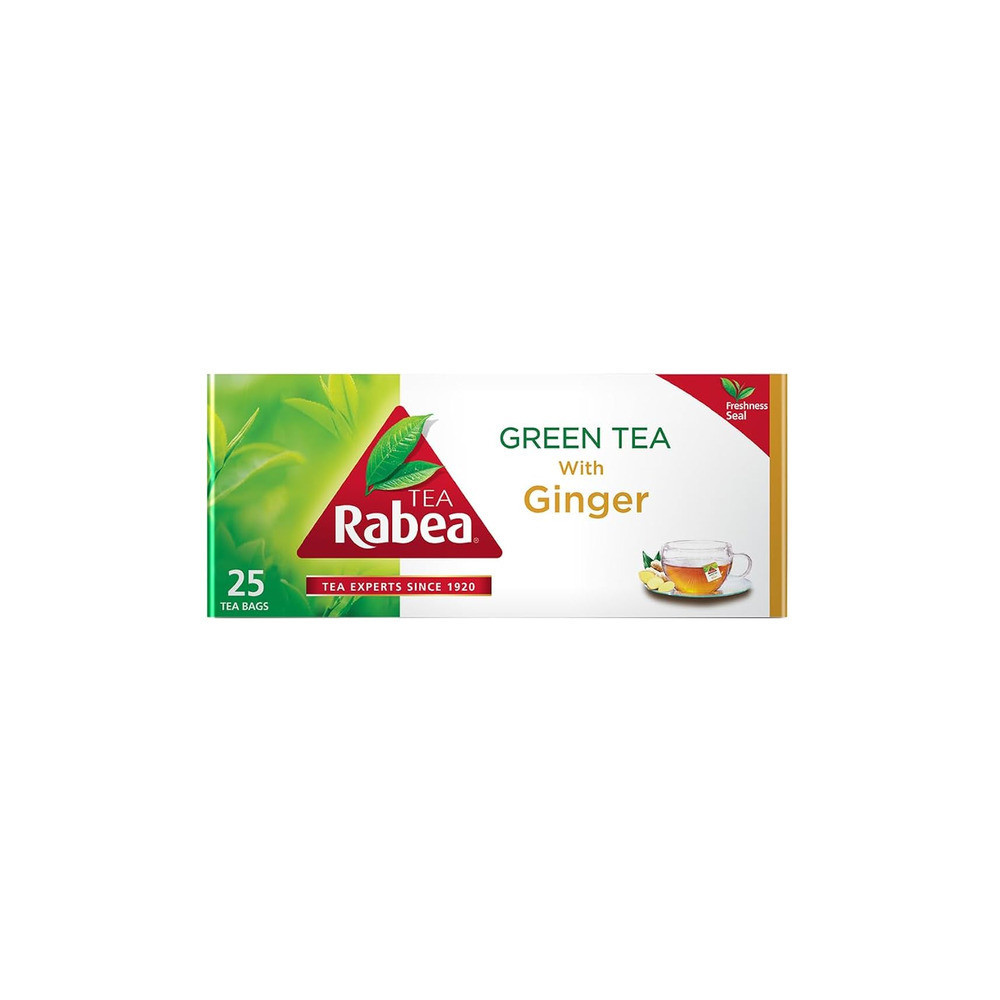 Rabee' Green Tea with Ginger 1.6 g 25 bags
