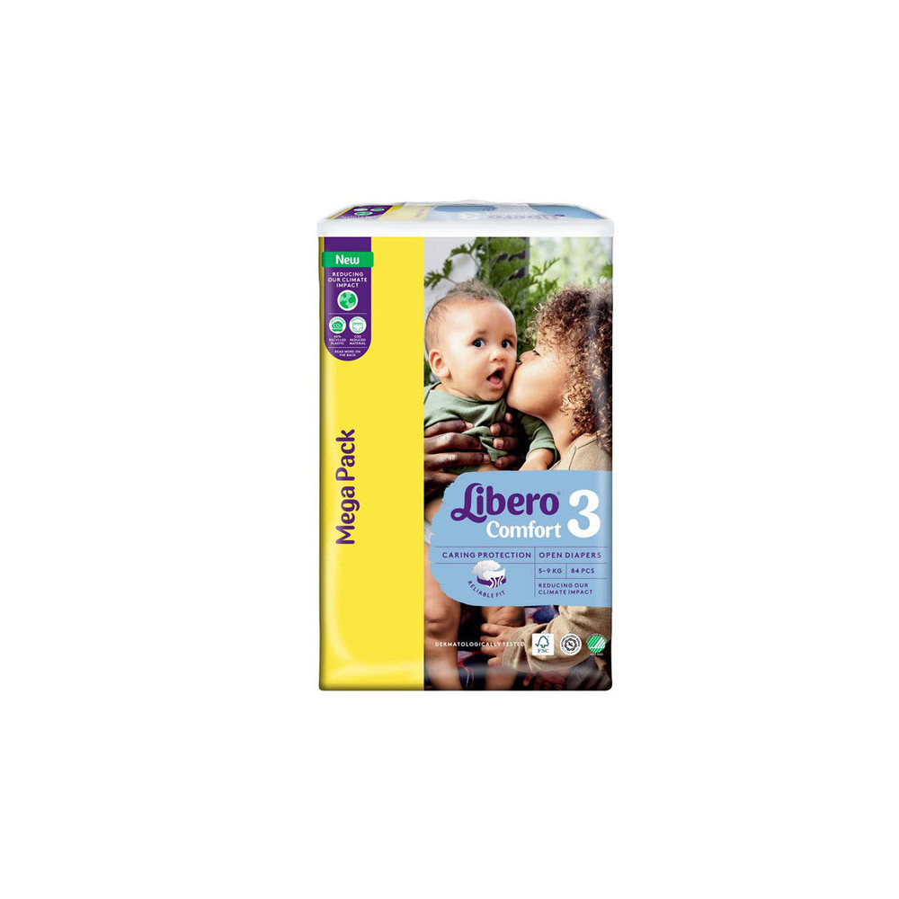 Libero Comfort 3 Baby Diapers 5-9kg, 84 Pieces