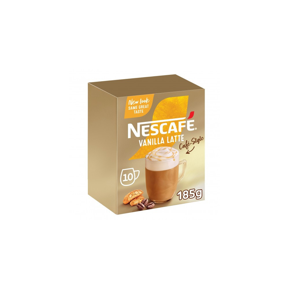 Nescafe Vanilla Latte Cafe Style 10x18.5g