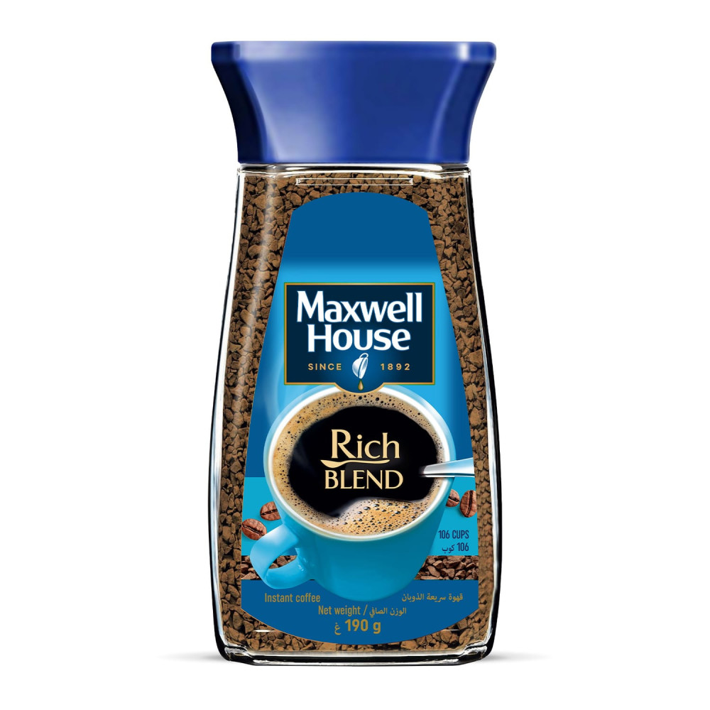 Maxwell House Rich Blend Instant Coffee 190 g