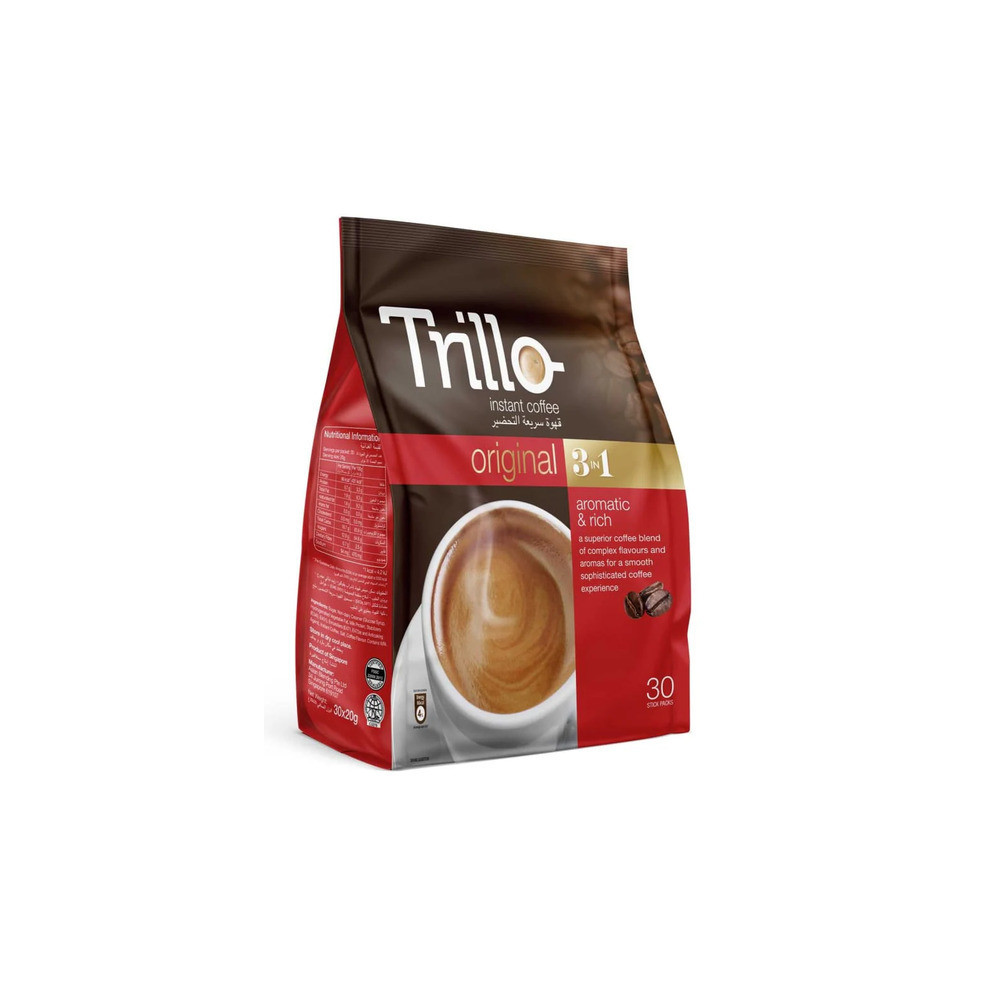 Trillo Coffee Org 3 In 1 30X20gm