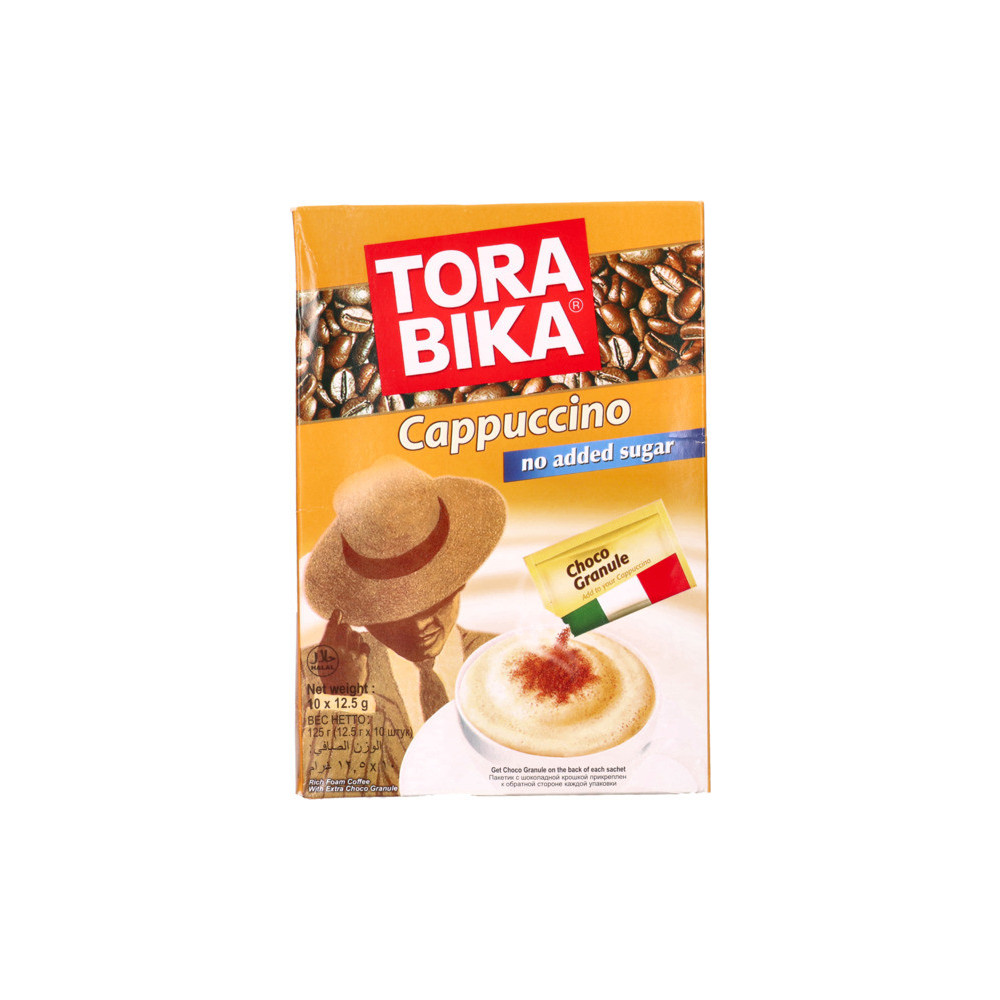 Torabika cappuccino coffee - No Added Sugar 10x12.5G