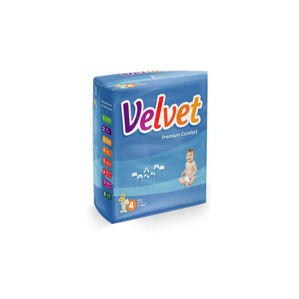 Velvet Maxi Family 7-16 Kg No. 4 (13 Diapers)