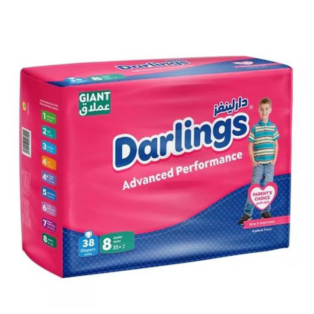 Darlings Giant Baby Diapers (38 Diapers) 35+kg No. 8
