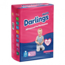 Darlings Baby Diapers (22 Diapers) Family 18-30 Kg No. 6