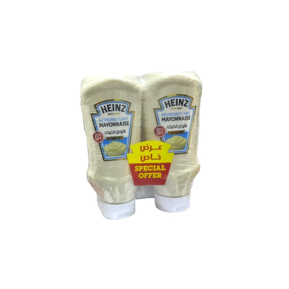 Heinz mayonise Light 600ml 2 Pieces
