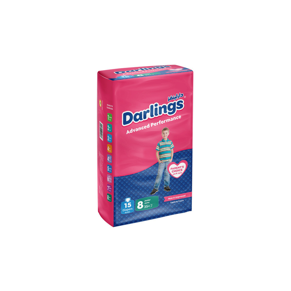 Darlings Baby Diapers (15 Diapers) Family 35+Kg No. 8