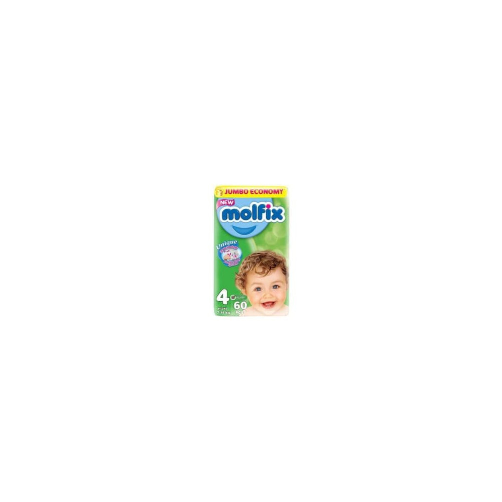 Molfix Baby Diaper 4 Sizes 60pcs