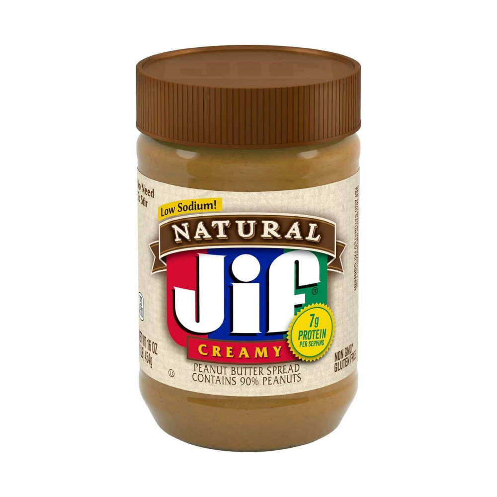 Jif Natural Creamy Peanut Butter Spreadable 454g