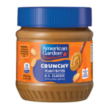American Garden Coarse Vegan Fortified Peanut Butter 340g
