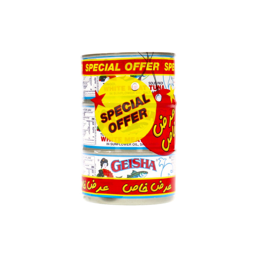Geisha White Tuna With Oil 200g 3 Pieces