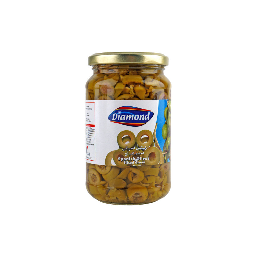 Dimond Spanish Green OlivesSlices 185g