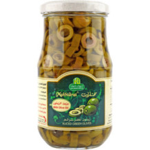 Halwani Bros Green Olives, Sliced 325 gm