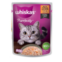 Wet Cat Bag with Tuna & Jelly by Whiskas, 85 gm