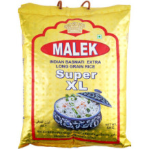 Malek, Super xl Basmati Rice 5 Kg.