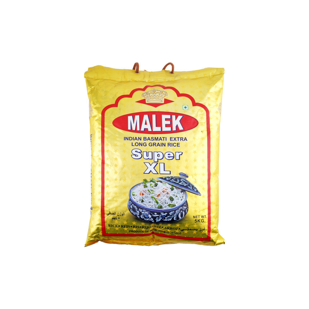 Malek, Super xl Basmati Rice 5 Kg.