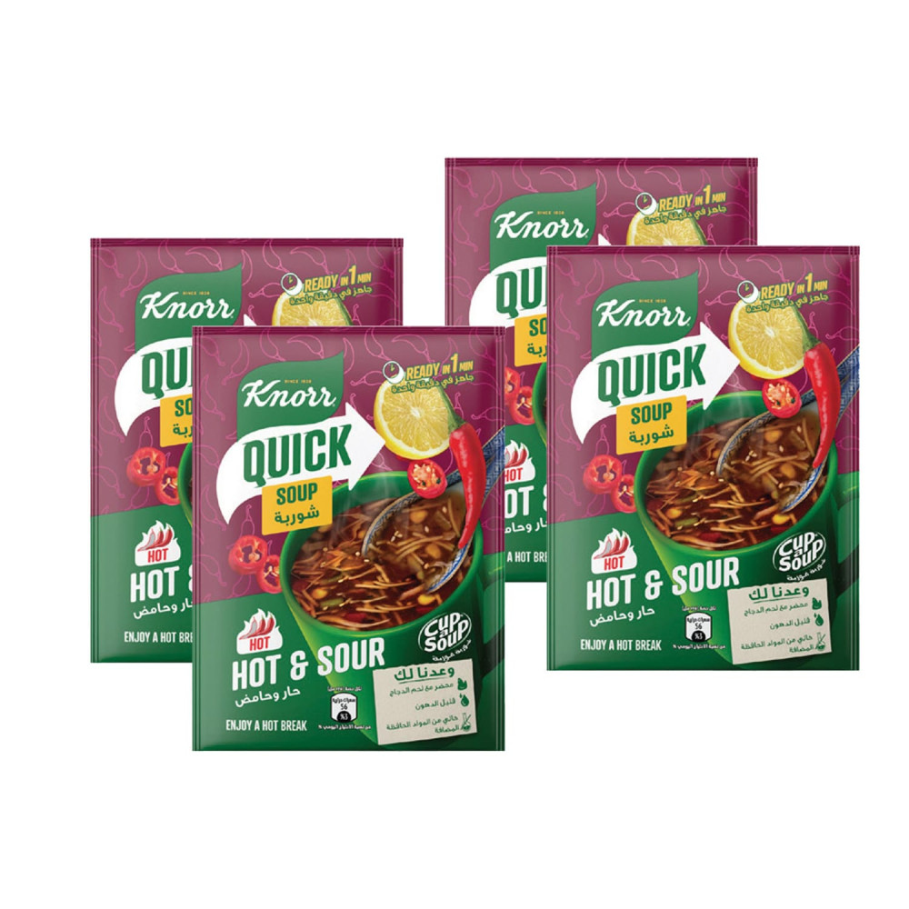 KNORR, HOT & SOUR SOUP 4SACHETS