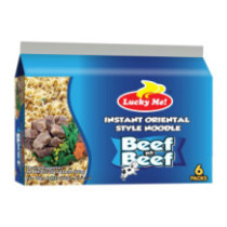 Lucky Me, Instant Noodles Beef Flavor 6x55g