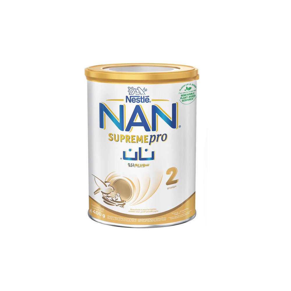 نسلة NAN SupremePro 2 مسحوق حليب متابع 400 جرام