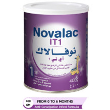 نوفالاك IT1 حليب أطفال مضاد للإمساك (0-6 أشهر) مسحوق 400 جرام