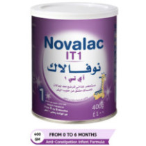 Novalac IT1 Anti-Constipation Infant Milk Formula Powder (0-6m) 400Gm