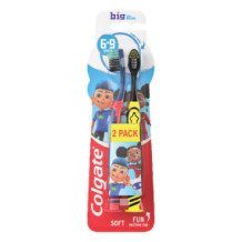 Colgate Toothbrush Kids Smiles 6-9 Big 2Pk