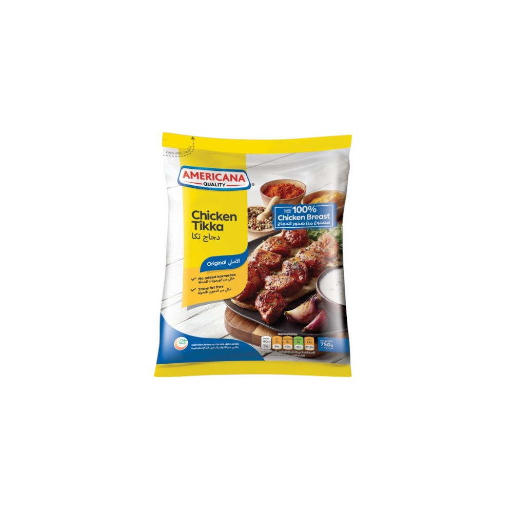 AMERICANA FROZEN CHICKEN TIKKA 750G
