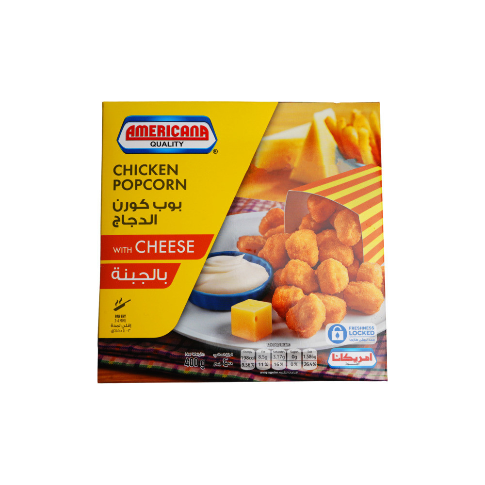 Americana Popcorn Chicken Cheese 400 g