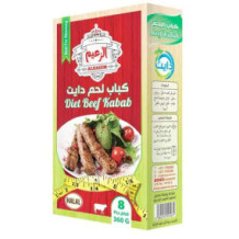 كباب لحم بقري دايت من الزعيم مجمد من ٣٦٠ غرام