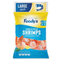 Foodies Large PrawnsCleaned (With Tail)400g