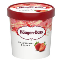 HAAGEN DAZS STRAWBERRIES & CREAM CUP 460 ML
