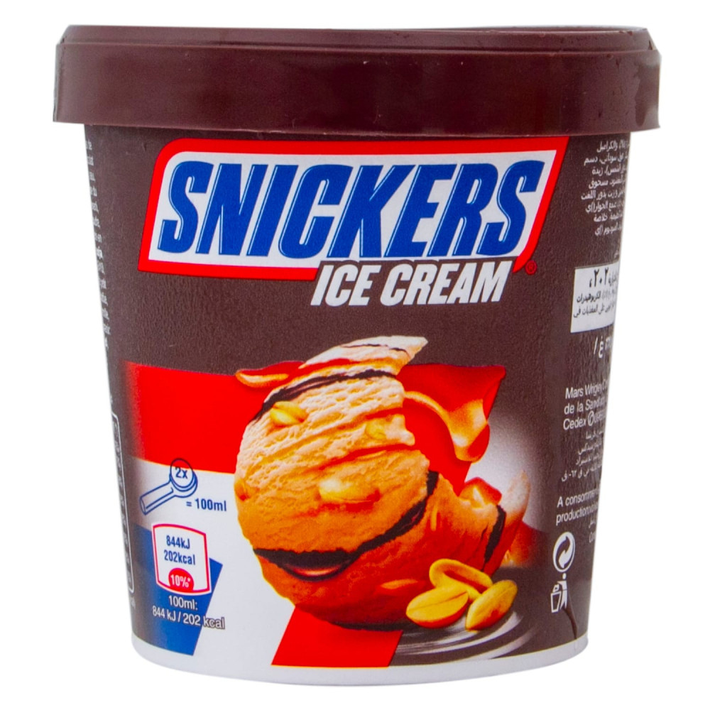 Peanut Snicker Ice Cream 450ml 335g