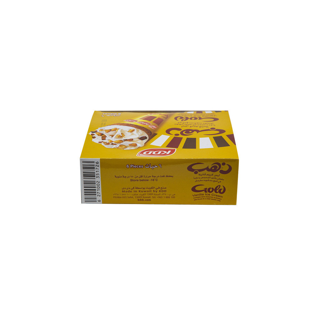 KDD Ice Cream 100 Ml Gold 6 Pieces