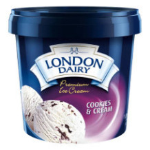 London Dairy Premier ice cream 1000 ml Cookies