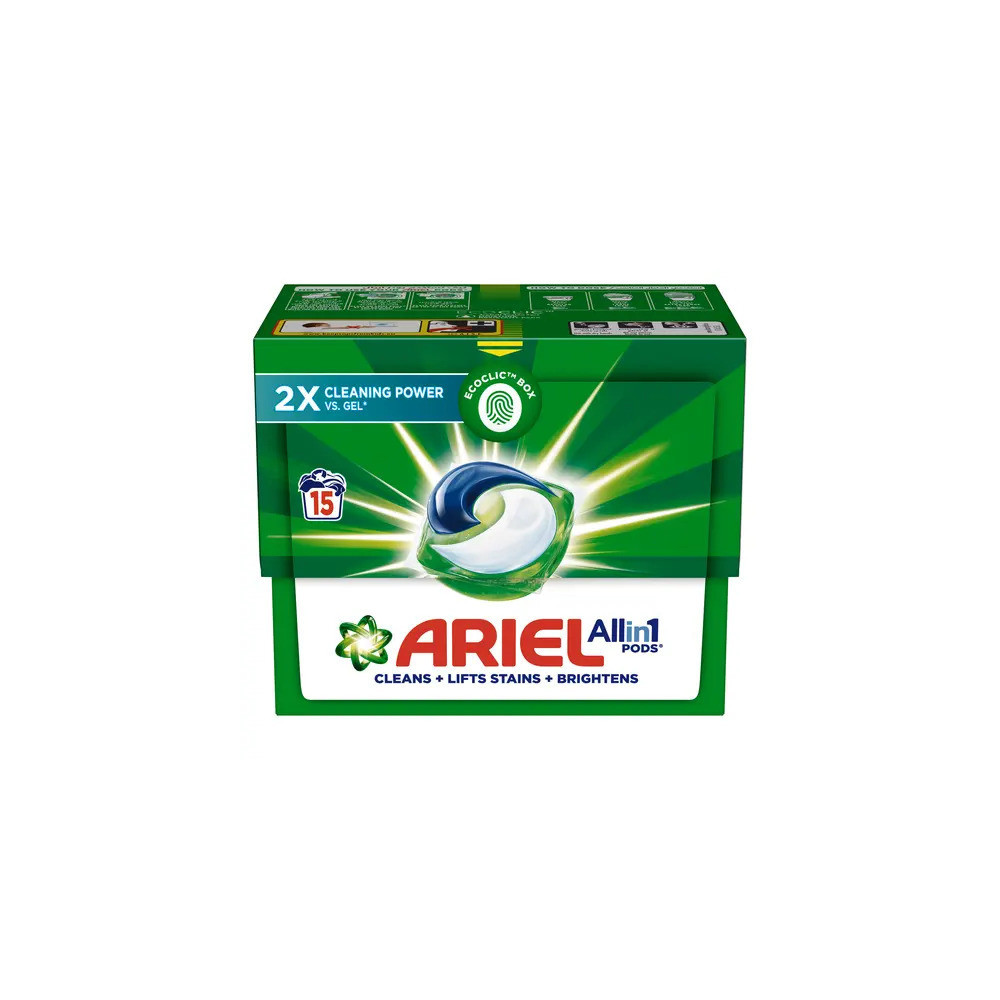 Ariel Laundry Capsules For Clothes 15 Pieces Regular