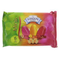 Ice Cream London Dairy Mini Stick Guava Raspberry Mango (6 x 60 ml)