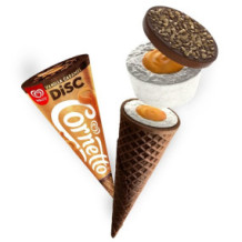 Walls Ice Cream Vanilla & Caramel Disc 130ml