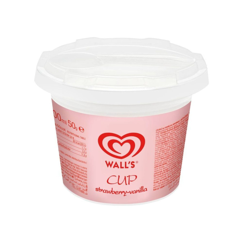 Vanilla Strawberry Cup Ice Cream 100ml