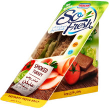 So-Fresh Sandwich Smoked Turkey Bread Brown 147g