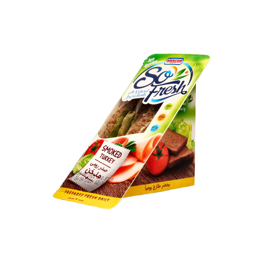 So-Fresh Sandwich Smoked Turkey Bread Brown 147g