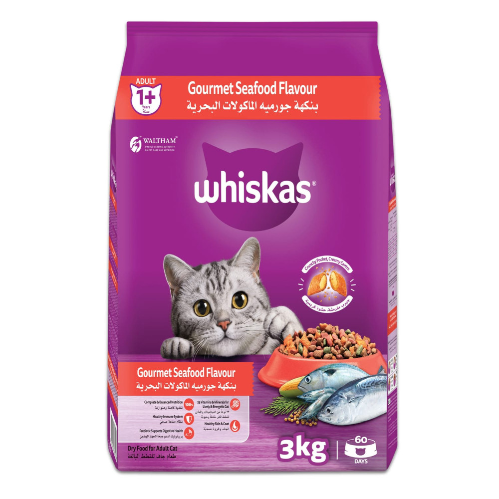 Wiskas Gourmet Cat Food Seafood 3 Kg