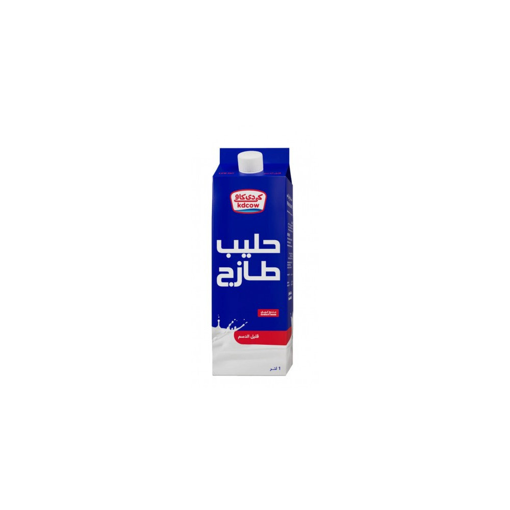 كي دي كاو حليب قليل الدسم 1 لتر طازج