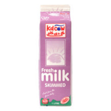 KD Cow, Fresh Milk Skimmed 1Ltr