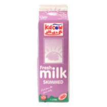 KD Cow, Fresh Milk Skimmed 1Ltr