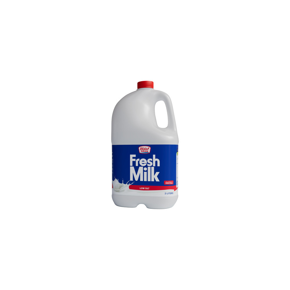 KD Cow Fresh Low-Fat Milk Plastic 2 liters